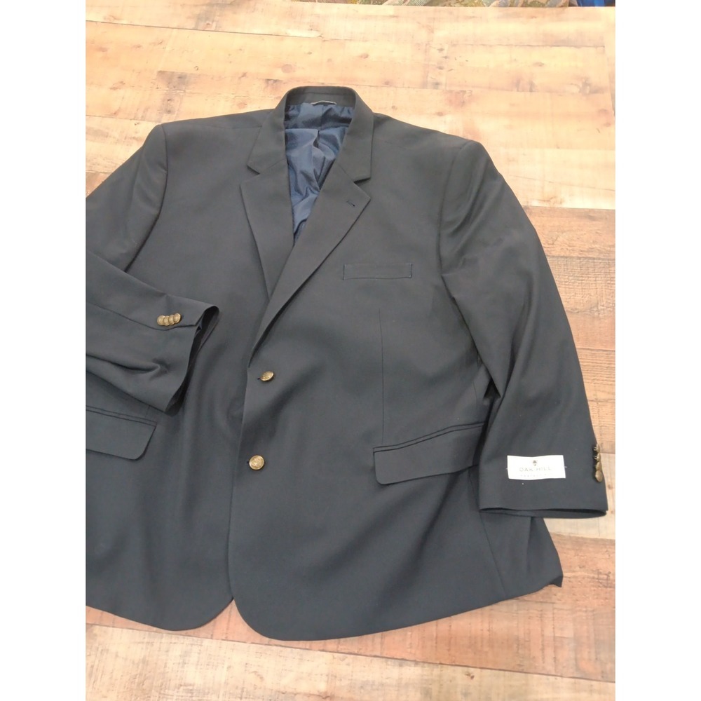 Oak Hill Perfect Fit Men's Navy Suit Jacket / Blazer Size 58R w/Aerocool 2288 - Picture 1 of 11